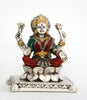 Laxmi Hindu Goddess Silver 6 Statue / Idol